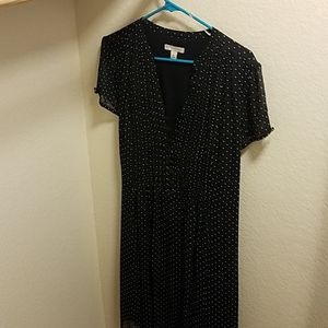 Navy polka dot dress barn dress